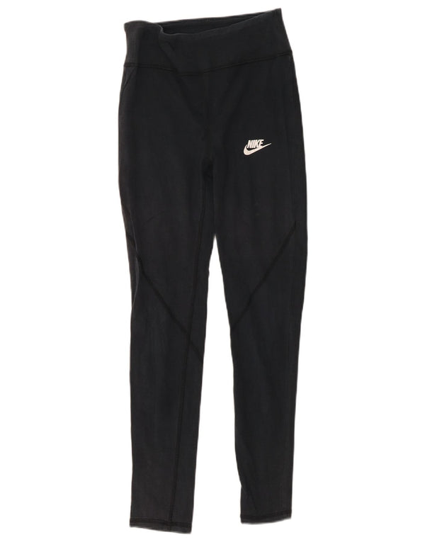 Legginsy dziewczęce Nike Tight Fit 13-14 lat XL, granatowe, bawełniane