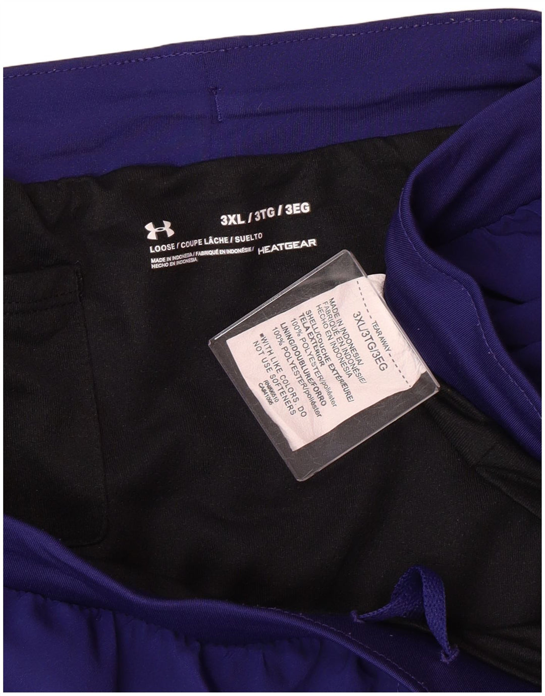 Damskie spodenki sportowe UNDER ARMOUR Heat Gear UK 22 3XL Granatowy poliester