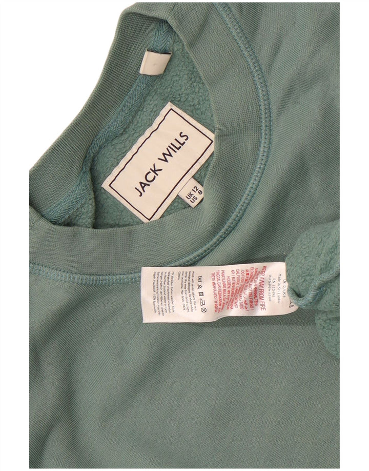 Damska bluza oversize Jack Wills UK 12, średnia zielona bawełna