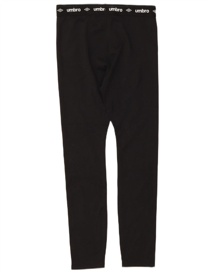 Legginsy dziewczęce Umbro 15-16 lat W26 Czarny poliester