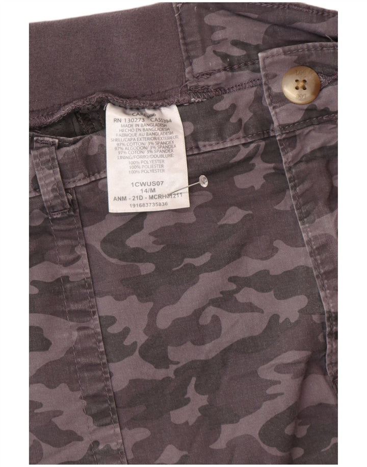 Skort damski LEE US 14 XL, szara bawełna w kamuflażu
