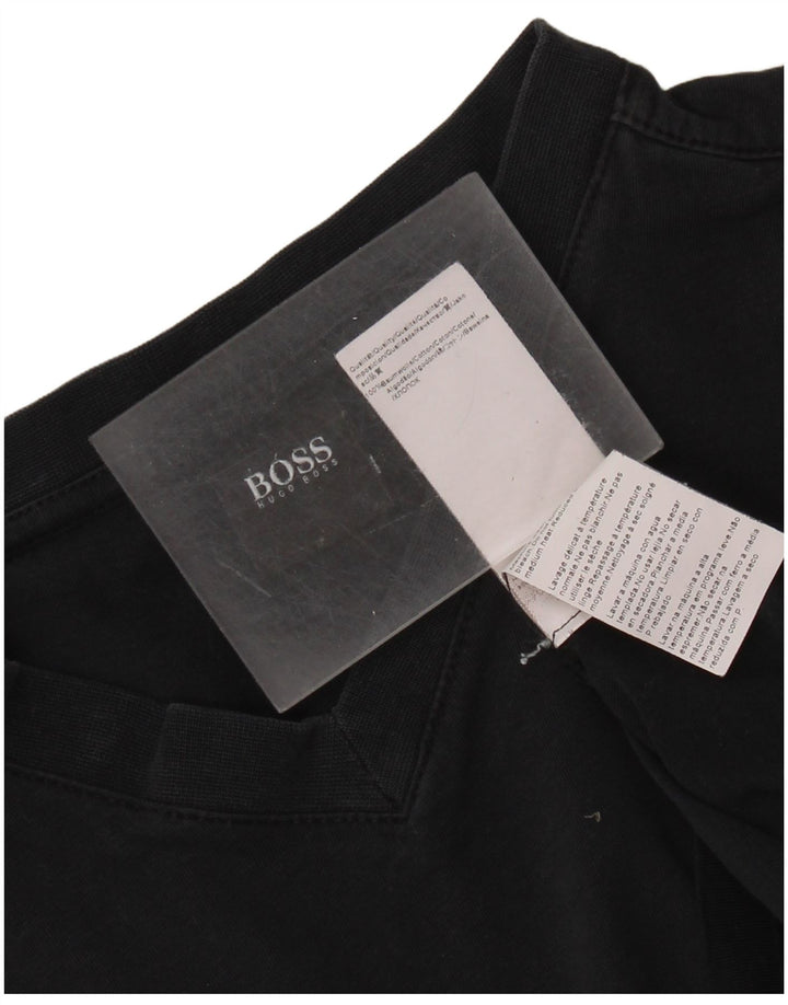 T-shirt męski HUGO BOSS Top, średni, granatowy, bawełniany