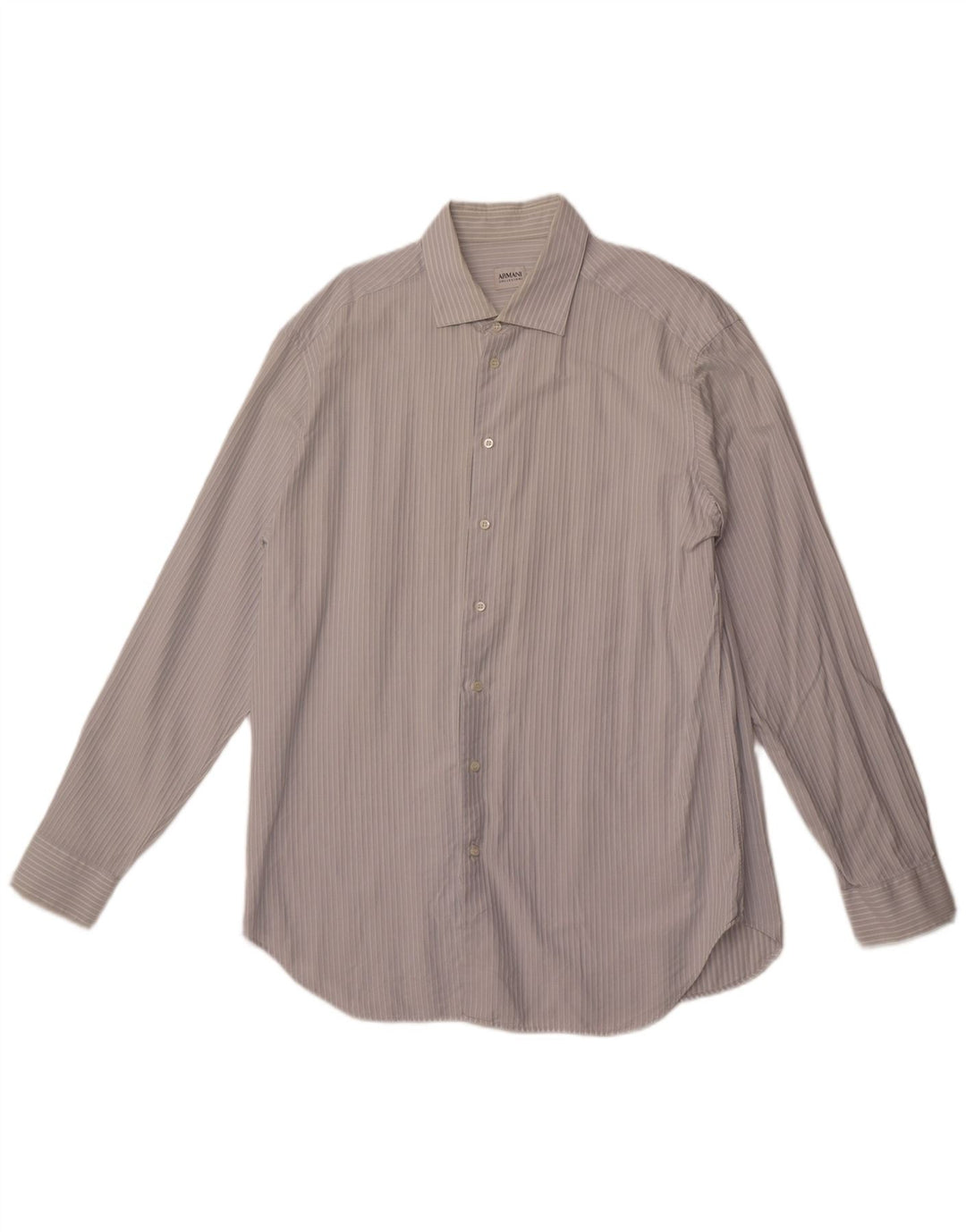 ARMANI COLLEZIONI Koszula męska rozmiar 44 17 1/2 XL, bawełniana w niebieskie paski