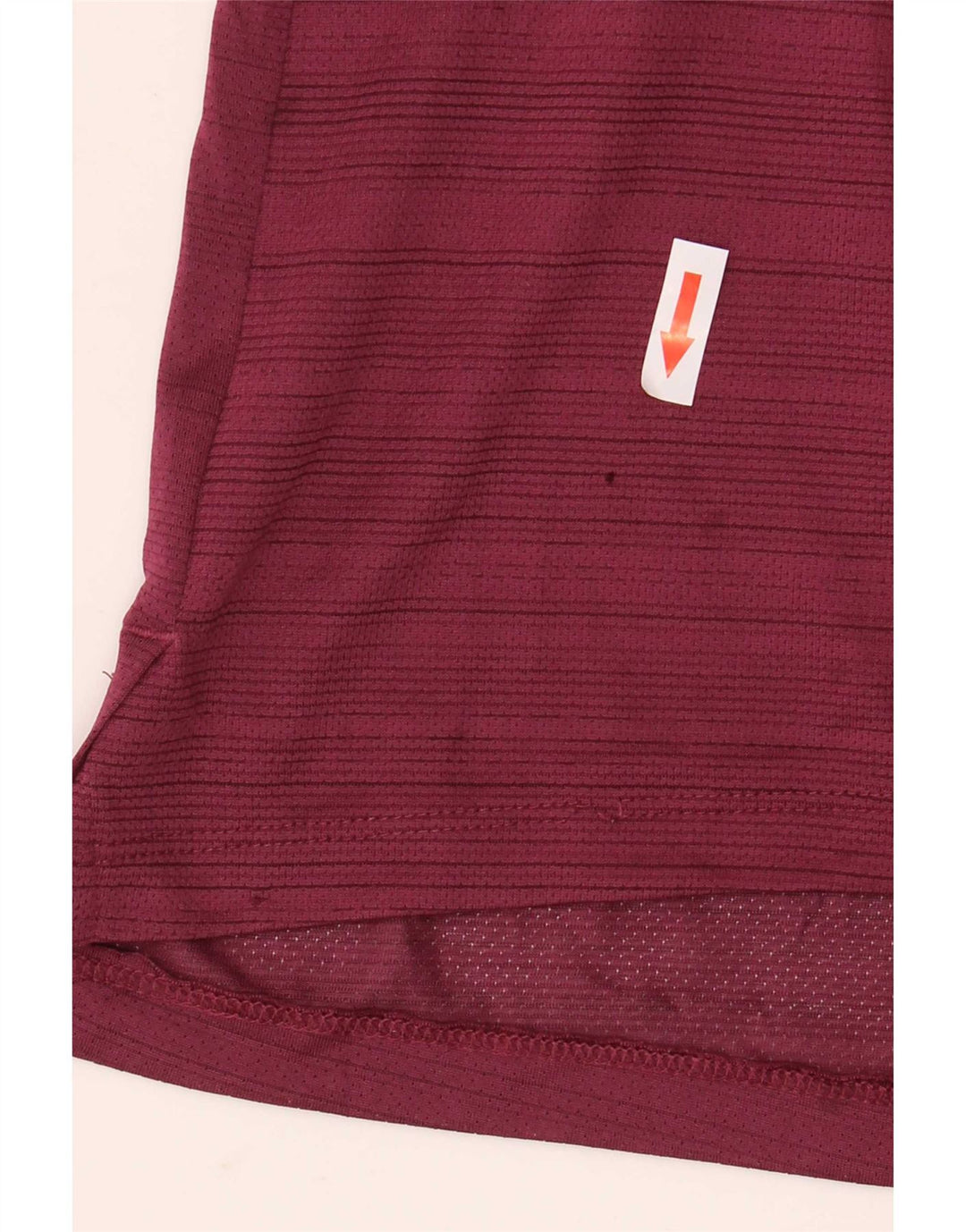 Męski T-shirt Nike Dri Fit, duży, bordowy poliester w paski