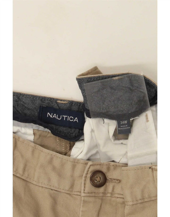 Męskie spodenki Chino Nautica W34, duże, beżowe