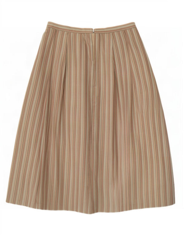 Damska spódnica midi z kolekcji Country UK 18 XL W34 Khaki w prążki