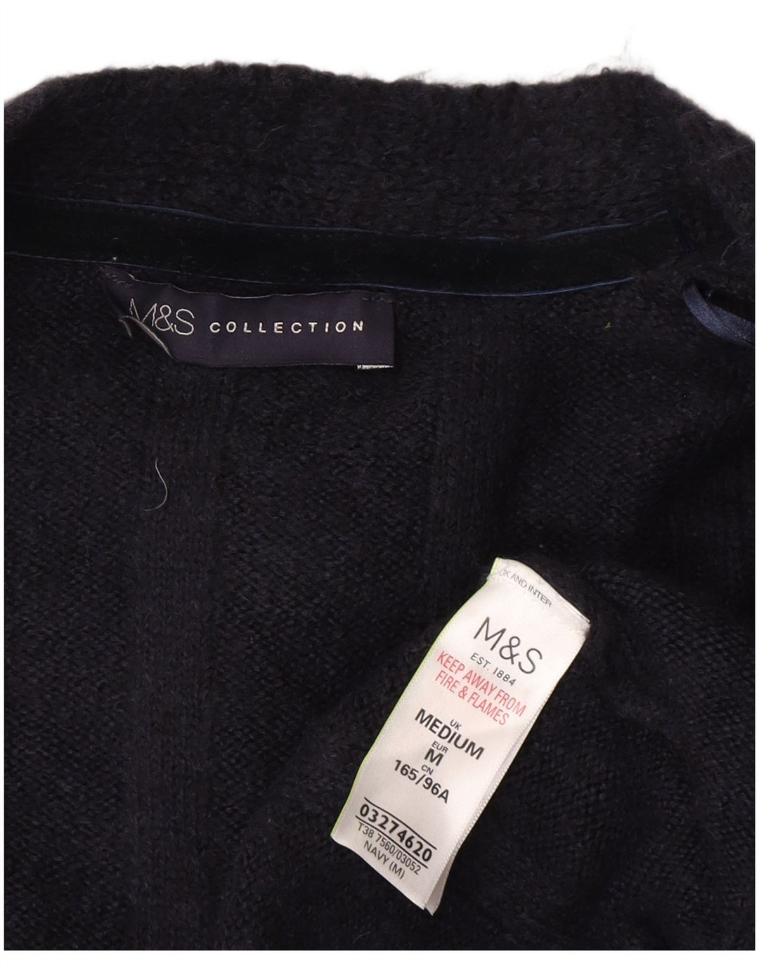 Sweter damski Marks & Spencer Longline Cardigan UK 14, średni granatowy