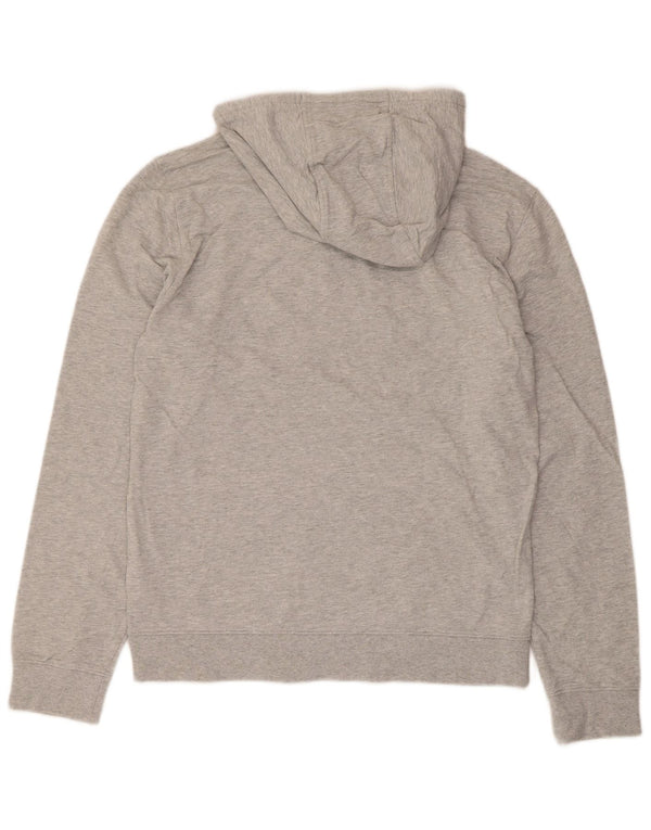 Damski sweter z kapturem Emporio Armani z grafiką UK 16, duży, szary, bawełniany