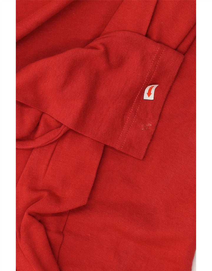 Męski graficzny top Replay z długim rękawem XL, czerwony, bawełniany