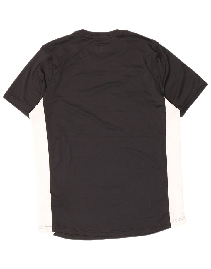 Męski dopasowany t-shirt Under Armour, duży, czarny poliester z blokami kolorów