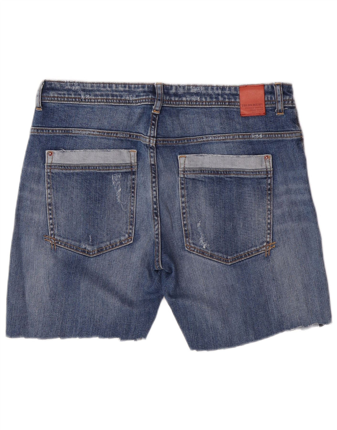 Damskie spodenki jeansowe Zara EU 40 Medium W30 Niebieskie kwiaty