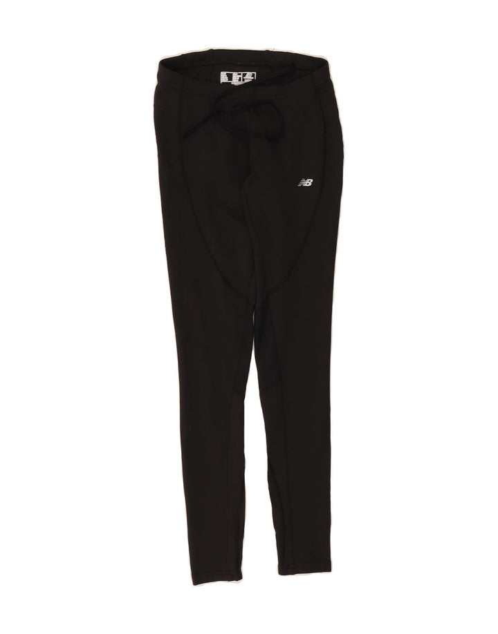 NEW BALANCE Womens Leggings UK 6 XS Black Polyester Vintage New Balance and Second-Hand New Balance from Messina Hembry 