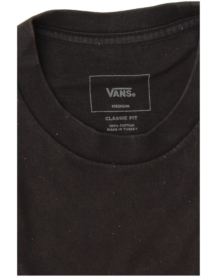 Męski T-shirt Vans Classic Fit z grafiką, średni czarny