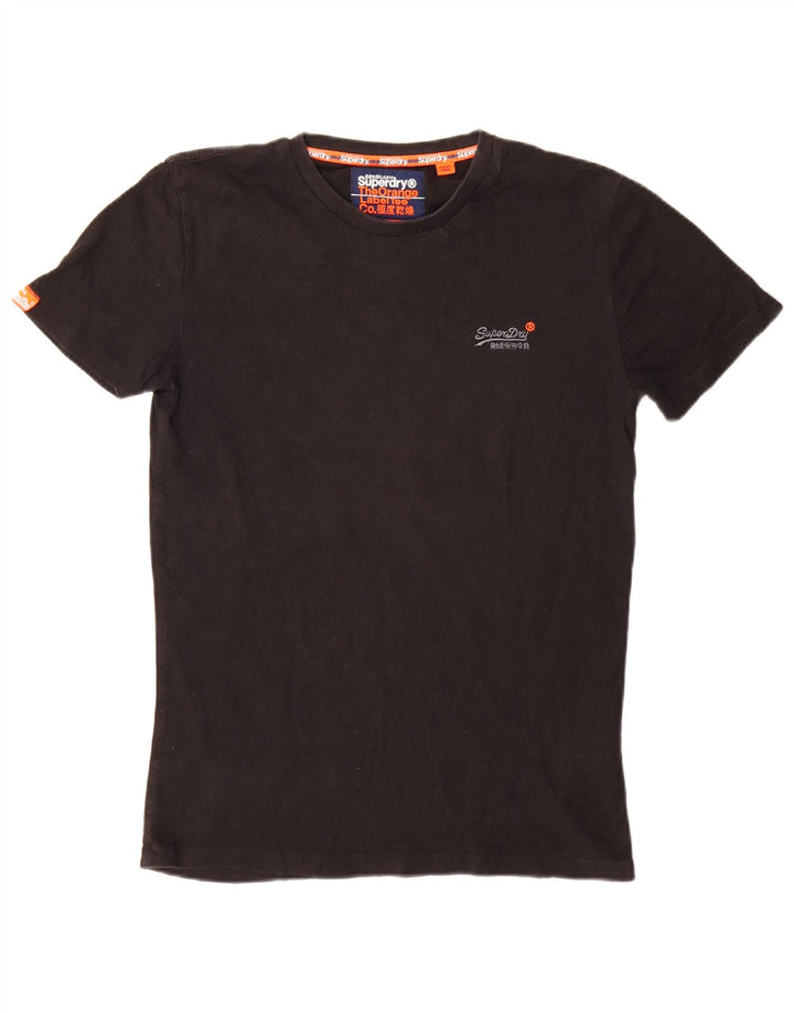 T-shirt męski Superdry, mały, czarny, bawełniany