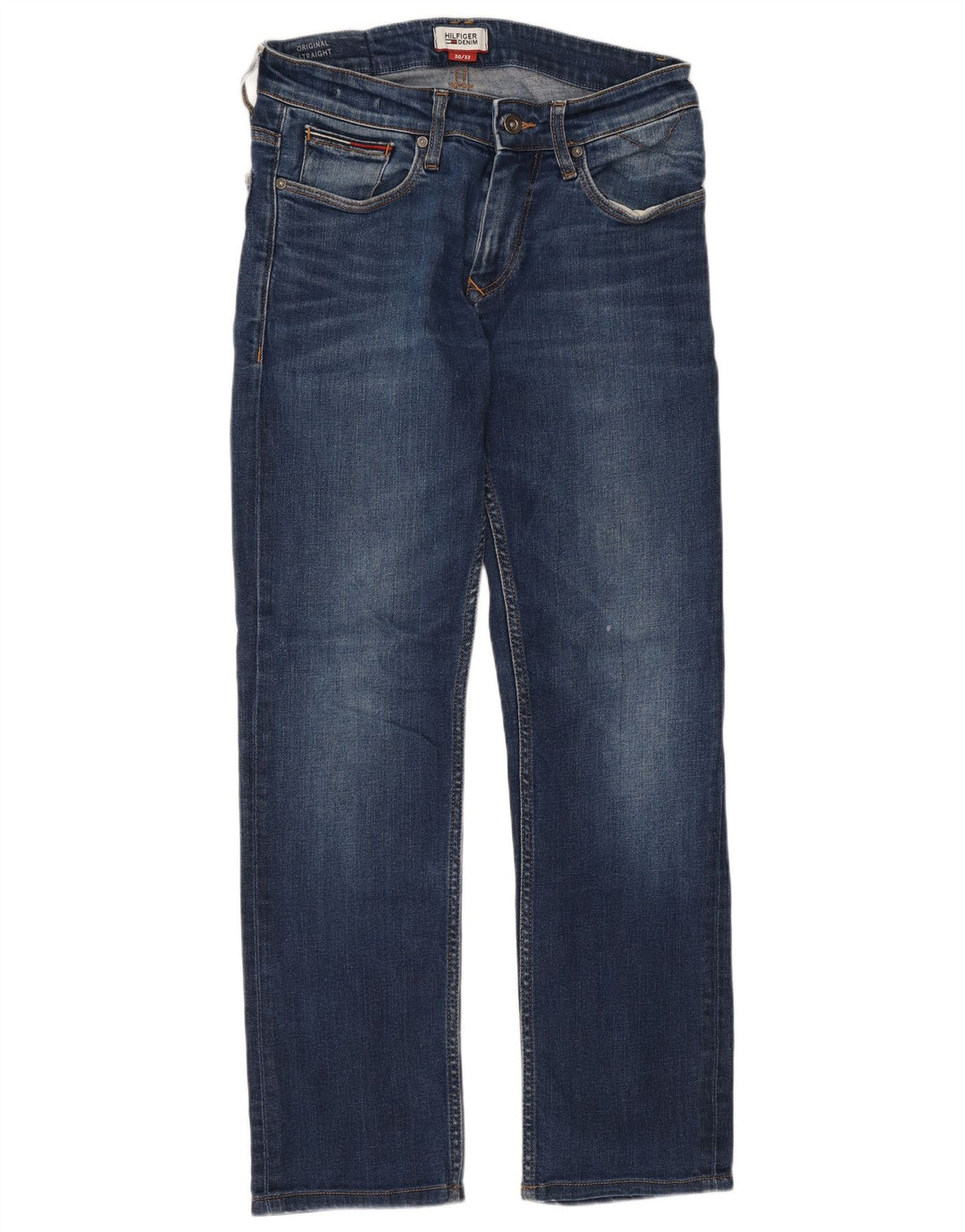 Damskie proste dżinsy Tommy Hilfiger W30 L28 Niebieskie bawełniane