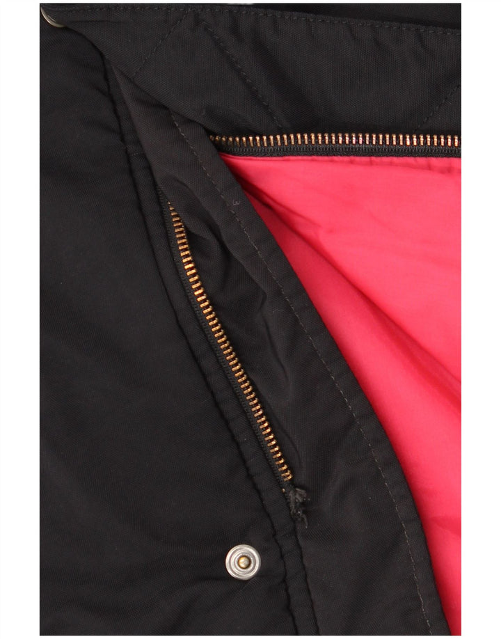 Damski płaszcz z kapturem Lee UK 10 Small Black