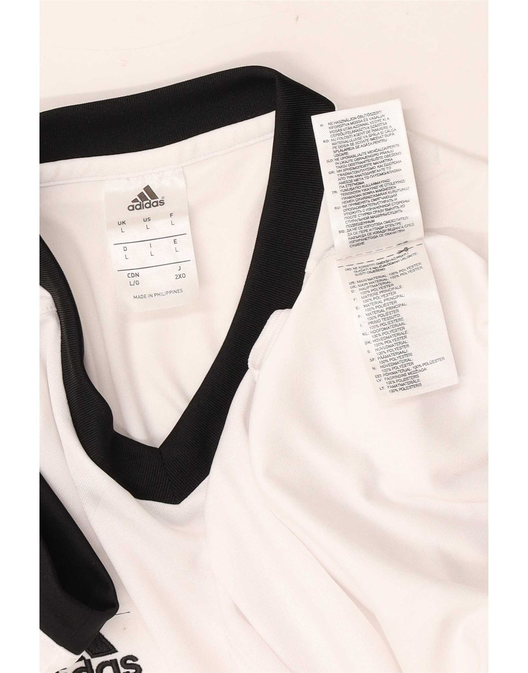 Adidas Męska koszulka Climalite Top, duża, biała, z poliestru
