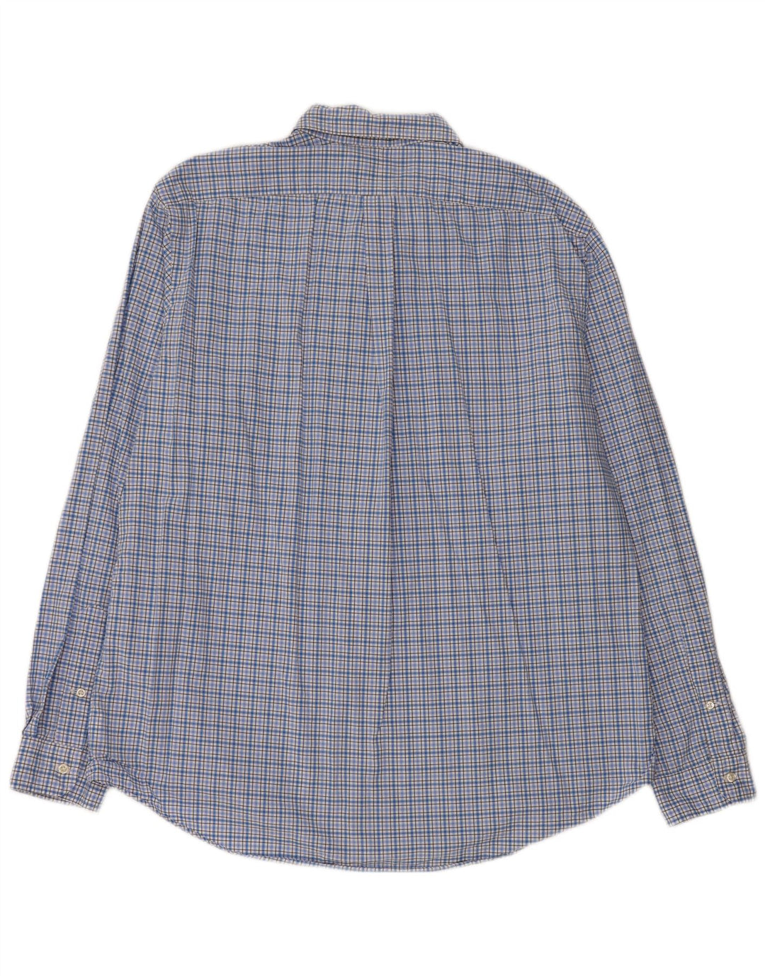 RALPH LAUREN Mens Shirt XL Blue Check Cotton