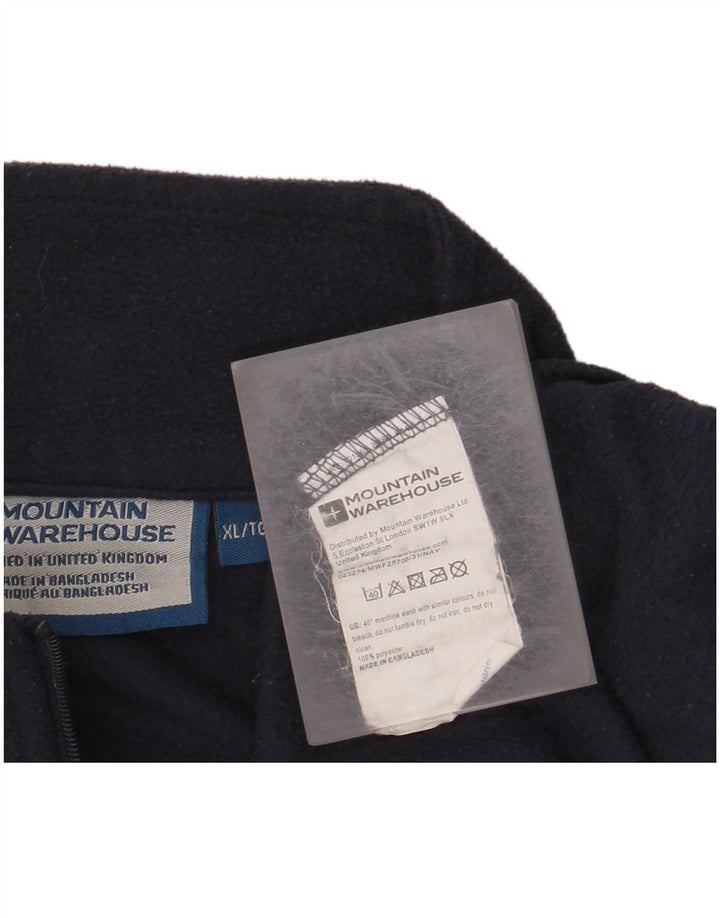 MOUNTAIN WAREHOUSE Męski sweter polarowy XL z zamkiem błyskawicznym, granatowy, poliester