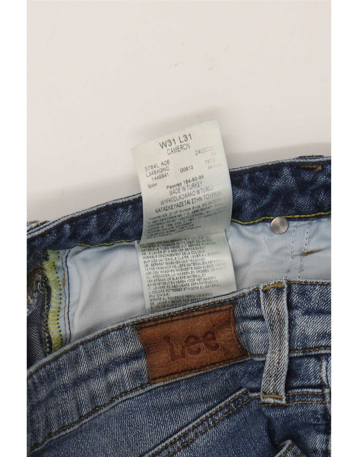 Damskie jeansy Lee Cameron Bootcut W31 L31 Niebieskie bawełniane