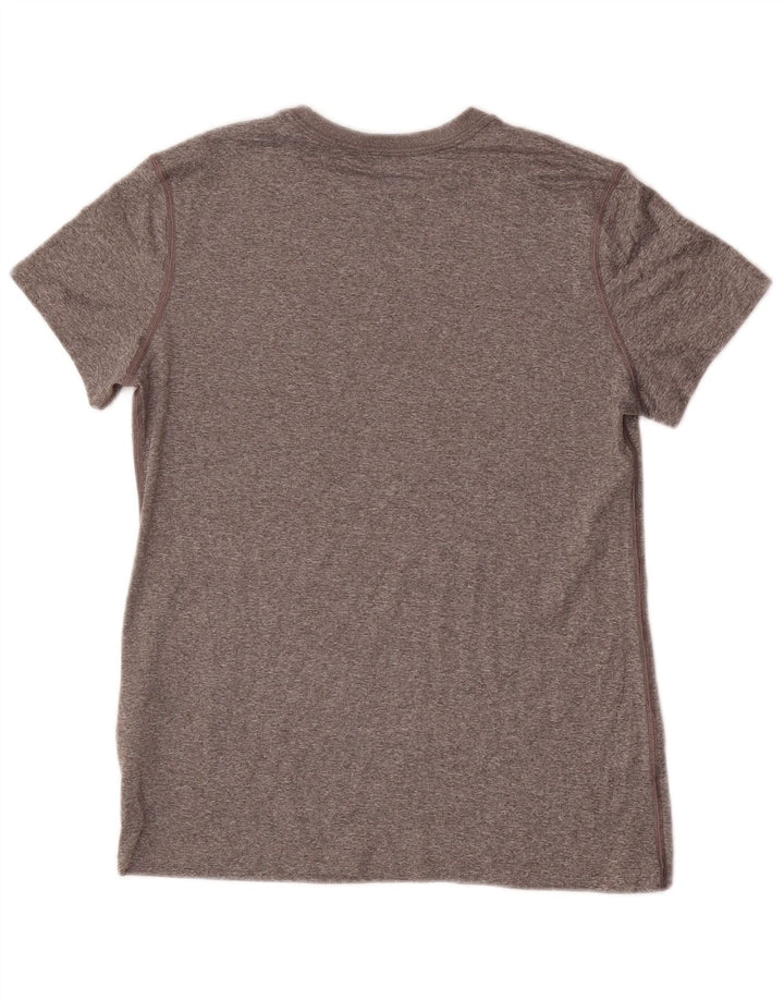 Dziewczęcy T-shirt z grafiką NIKE 13-14 lat XL, szary, nakrapiany poliester