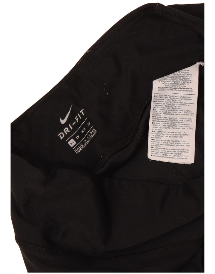Damskie legginsy Nike Dri Fit UK 6 XS, czarny poliester