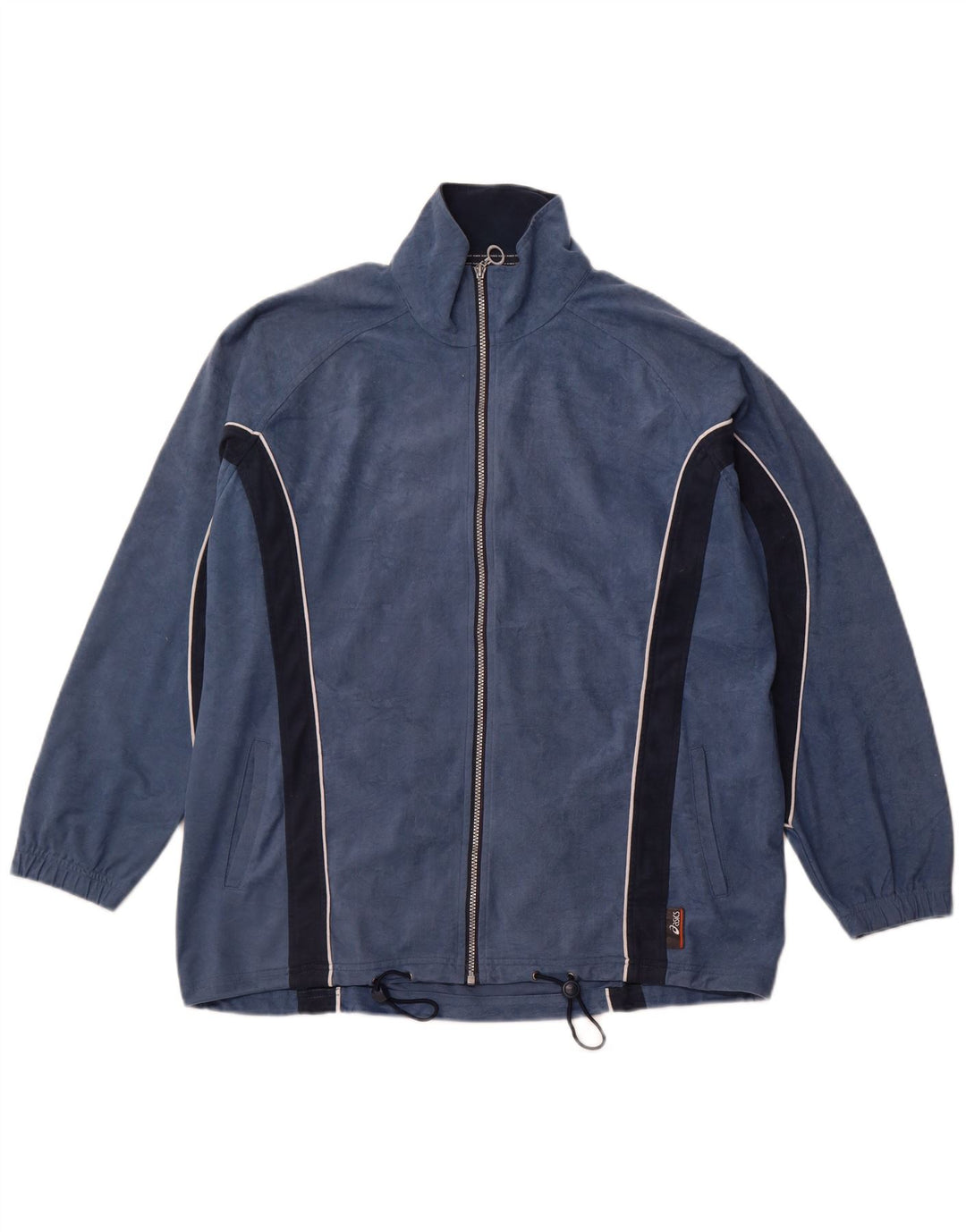 Męska aksamitna kurtka dresowa ASICS XL w kolorze granatowym