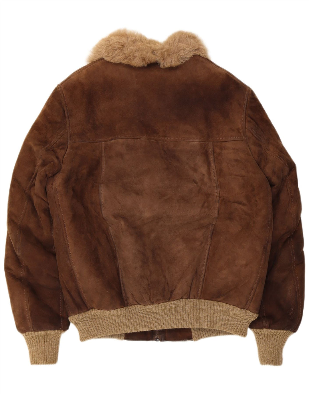 Męska kurtka bomberka w stylu vintage IT 54 2XL brązowa skóra