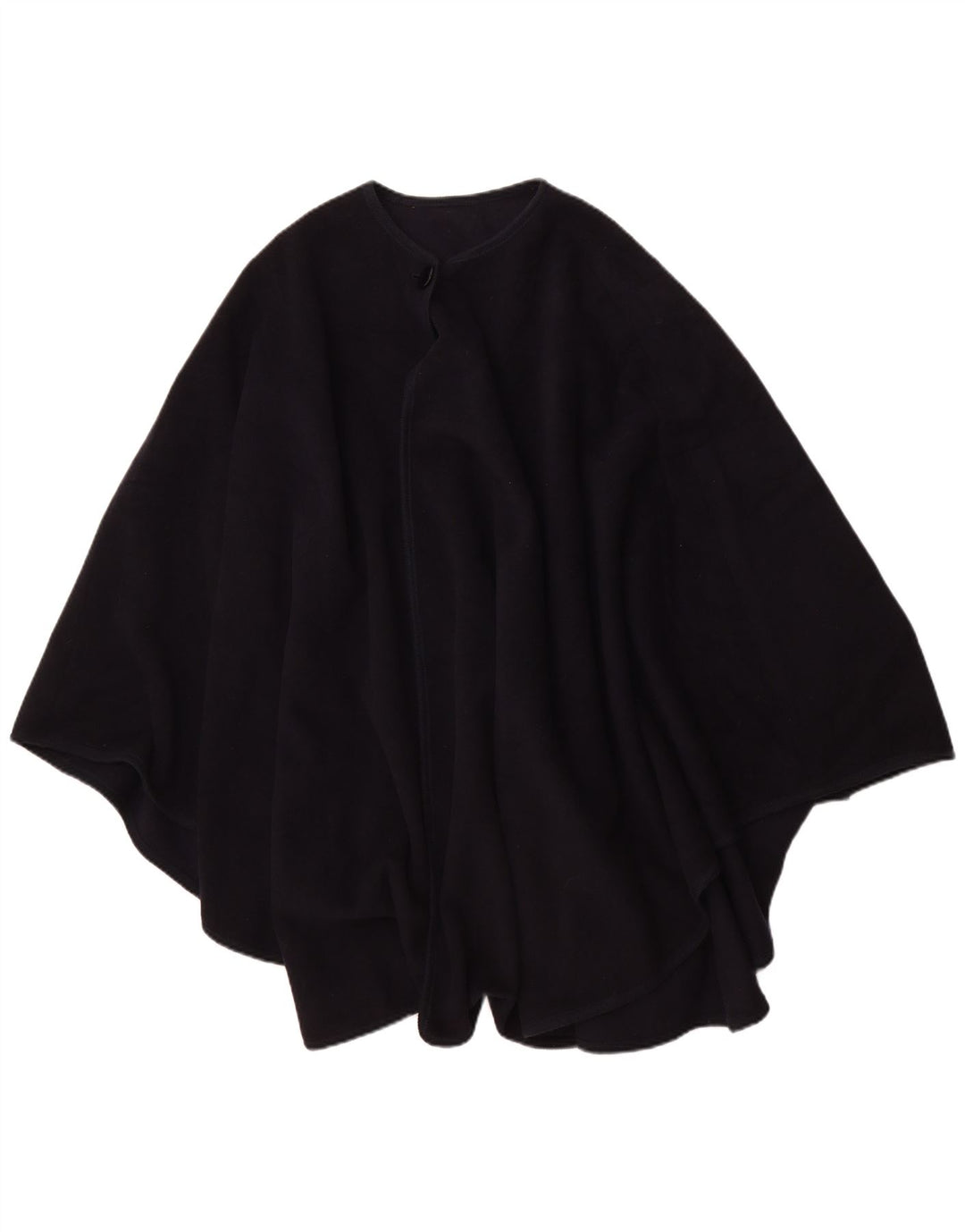 Vintage damski płaszcz poncho w jednym rozmiarze, granatowy