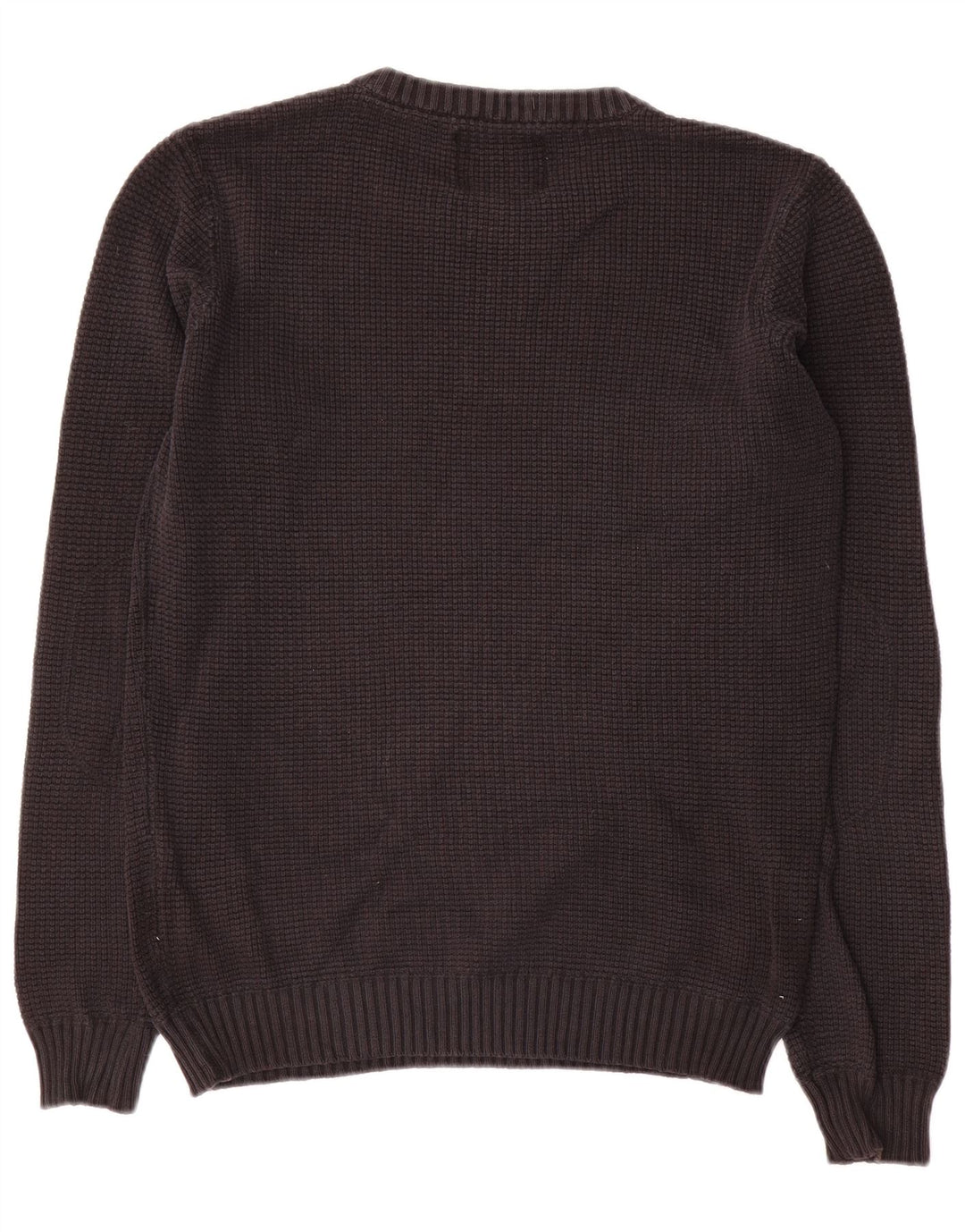 Męski sweter z okrągłym dekoltem Jack & Jones, mały, czarny, bawełniany