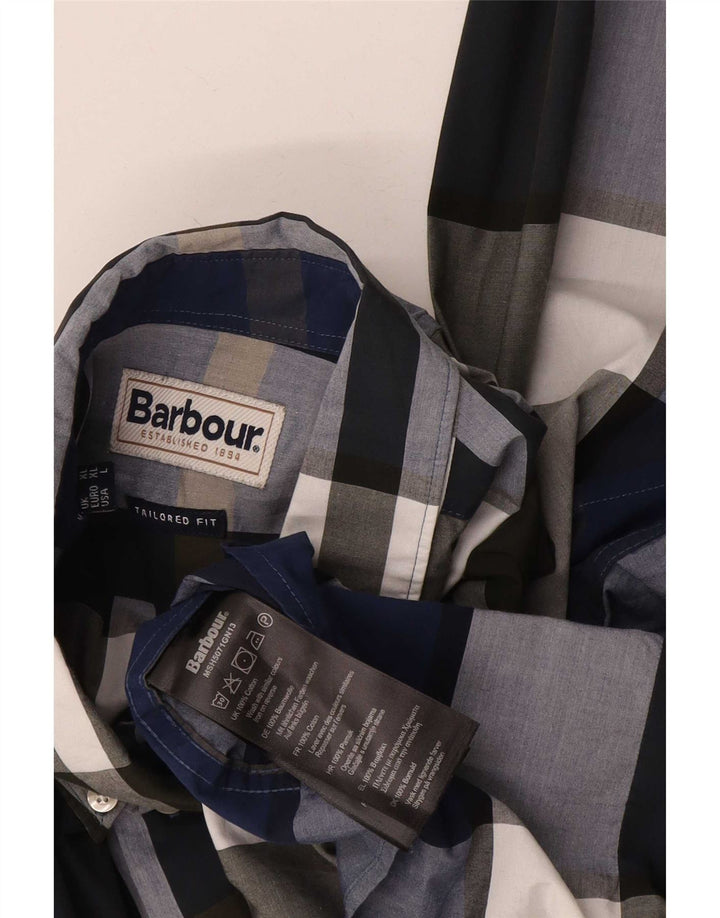 Koszula męska Barbour o dopasowanym kroju XL, wielobarwna, bawełniana w kratę