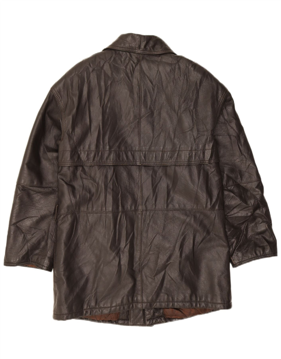 Męska kurtka skórzana VINTAGE IT 52 XL Czarna skóra