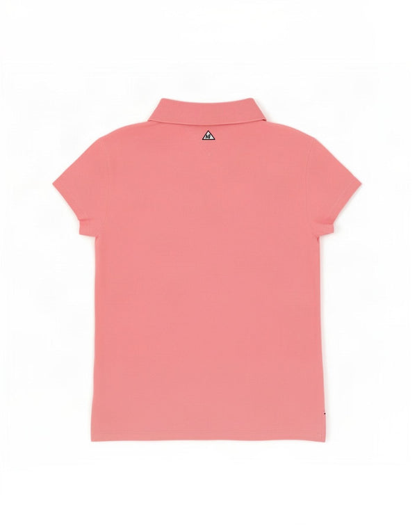 Damska koszulka polo Tommy Hilfiger UK 18 XL, różowa bawełna