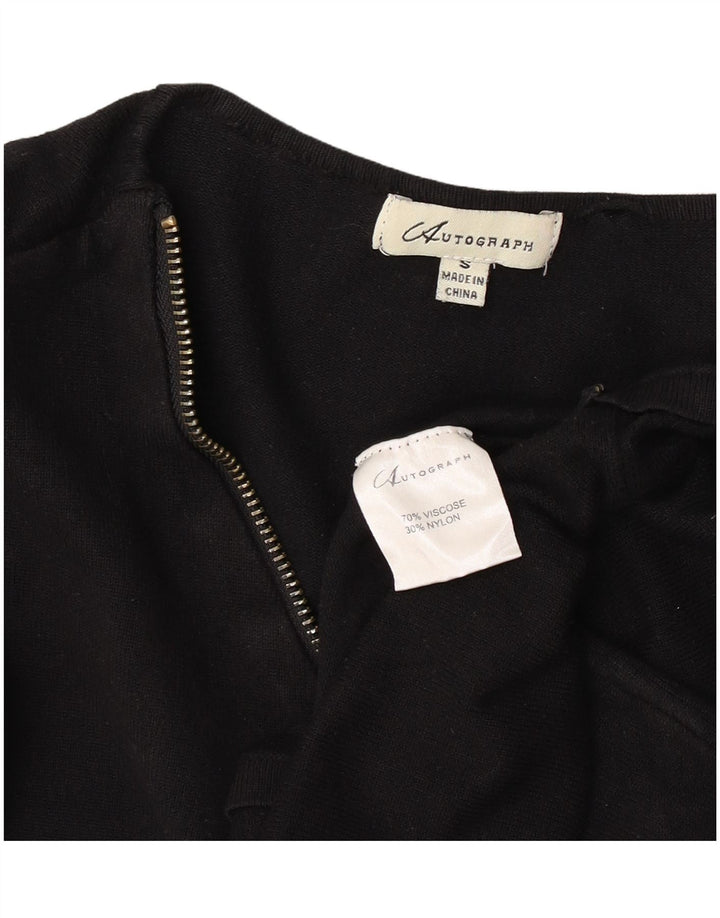 Marks & Spencer Damski sweter z długim rękawem i zamkiem błyskawicznym UK 10 Small Navy Bl