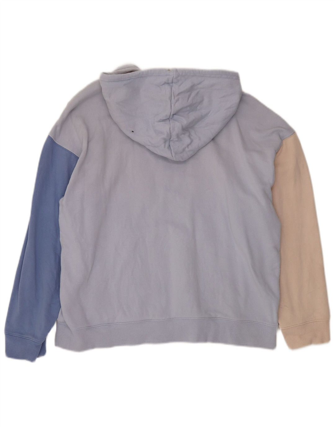 Damski sweter oversize z kapturem ADIDAS UK 12/14, średni niebieski, blok kolorów