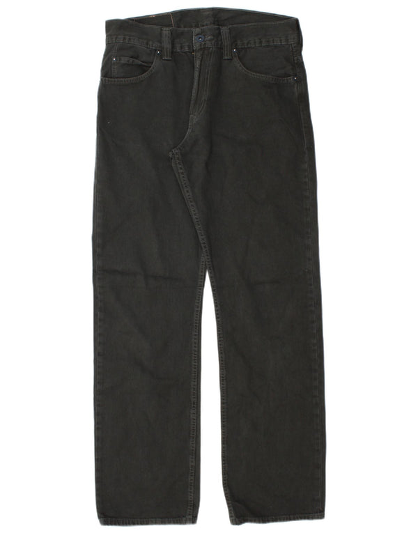 Męskie dżinsy Levi's 506 Straight W32 L32 Czarna bawełna