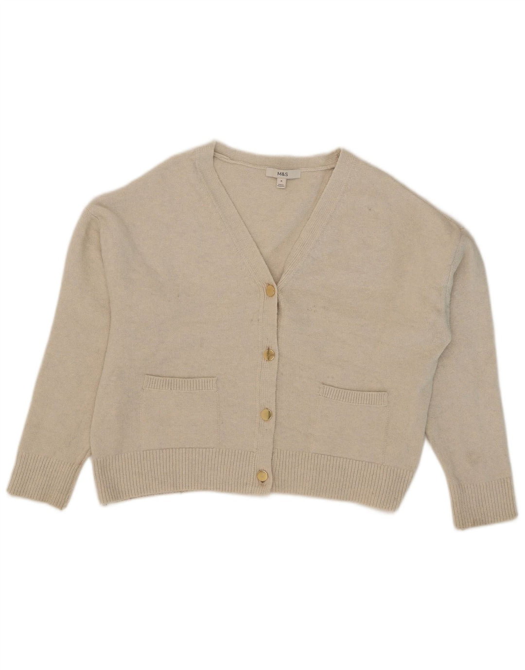Marks & Spencer Damski sweter oversize UK 14 w kolorze średniego beżu