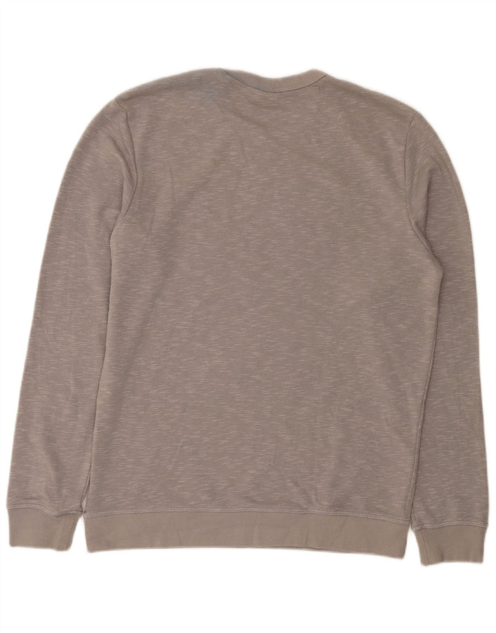 Męski sweter z grafiką Jack & Jones, średnioszary, nakrapiany