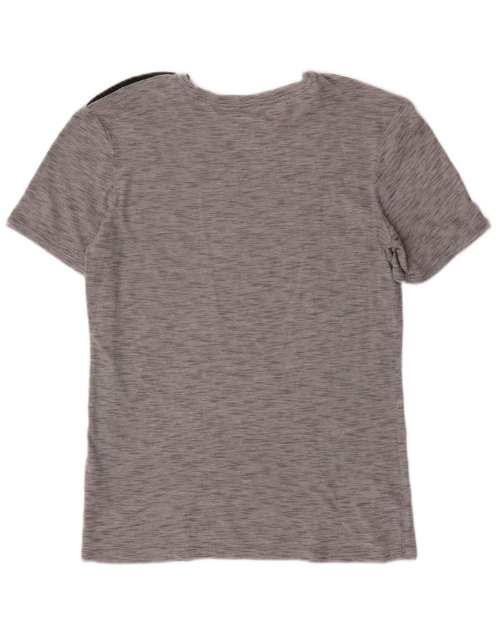 Męski T-shirt Guess, duży, szary, nakrapiany poliester