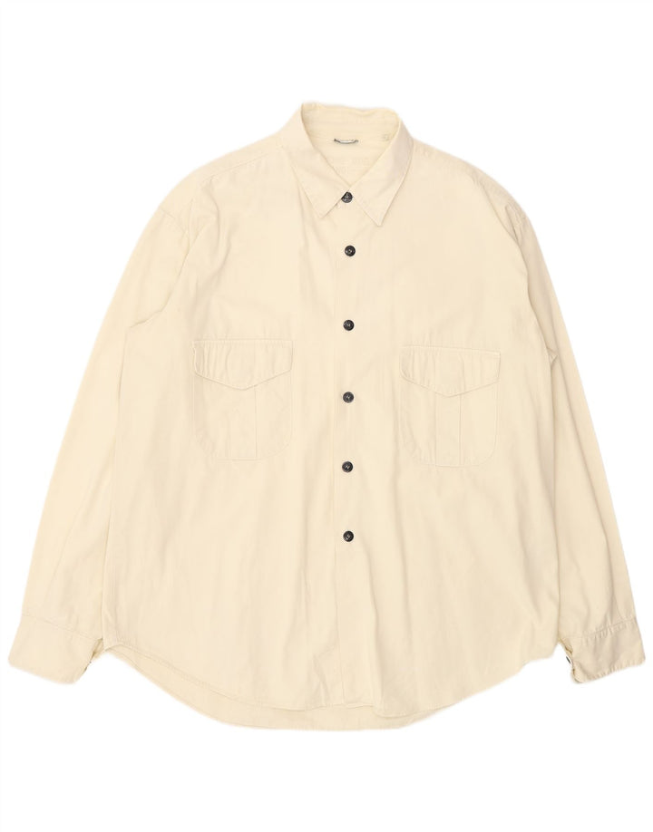 Koszula męska STONE ISLAND 2XL złamanej bieli, bawełniana klasyczna