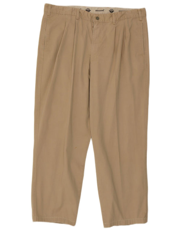 Spodnie męskie Dockers Pegged Chino W40 L28 Beżowa bawełna