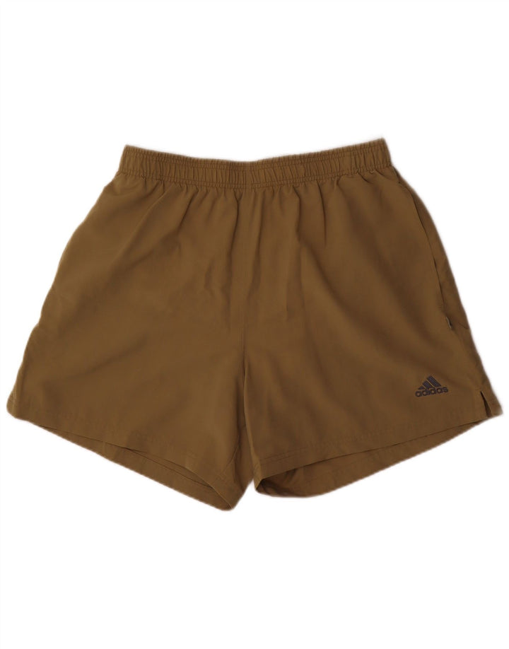Męskie spodenki sportowe Adidas, duże, khaki, poliester