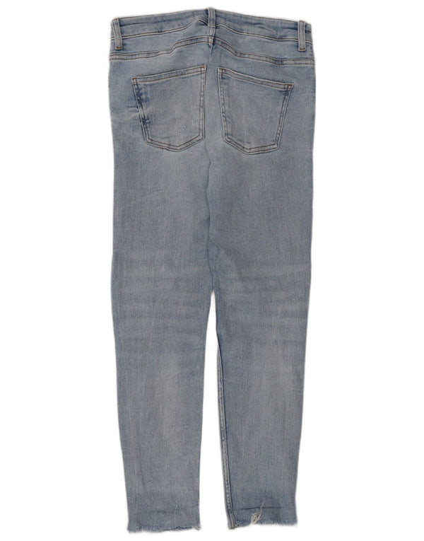 Damskie jeansy Zara w trudnej sytuacji EU 38 Small W28 L27 Niebieska bawełna