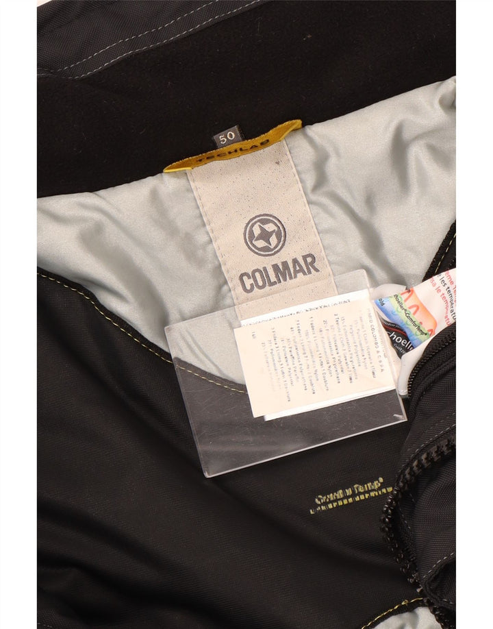 Męska kurtka wiatrówka COLMAR EU 50, średni czarny poliamid w blokach kolorystycznych