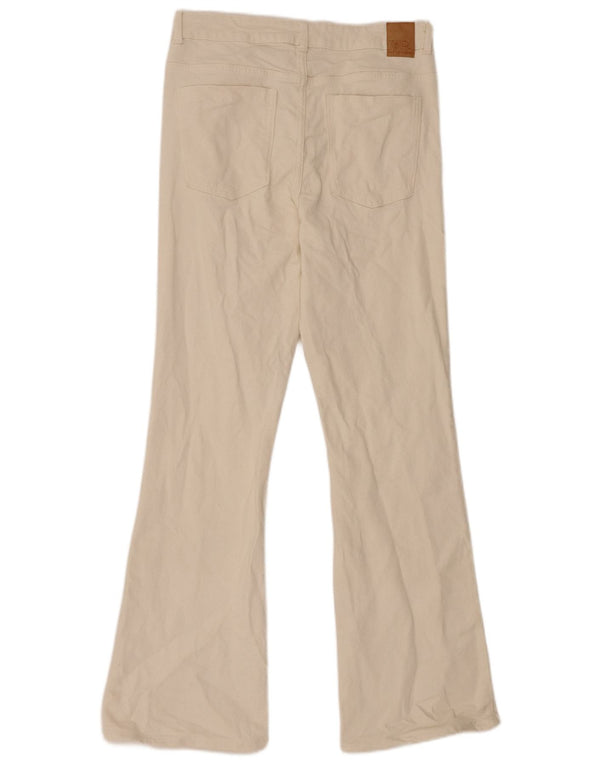 Damskie jeansy rozkloszowane Zara EU 42 Large W32 L31 Beżowa bawełna