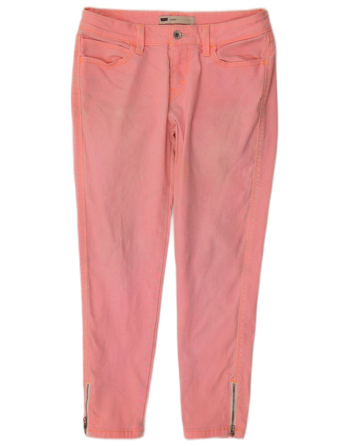 Damskie legginsy LEVI'S Skinny Jeans W29 L25 Różowa bawełna