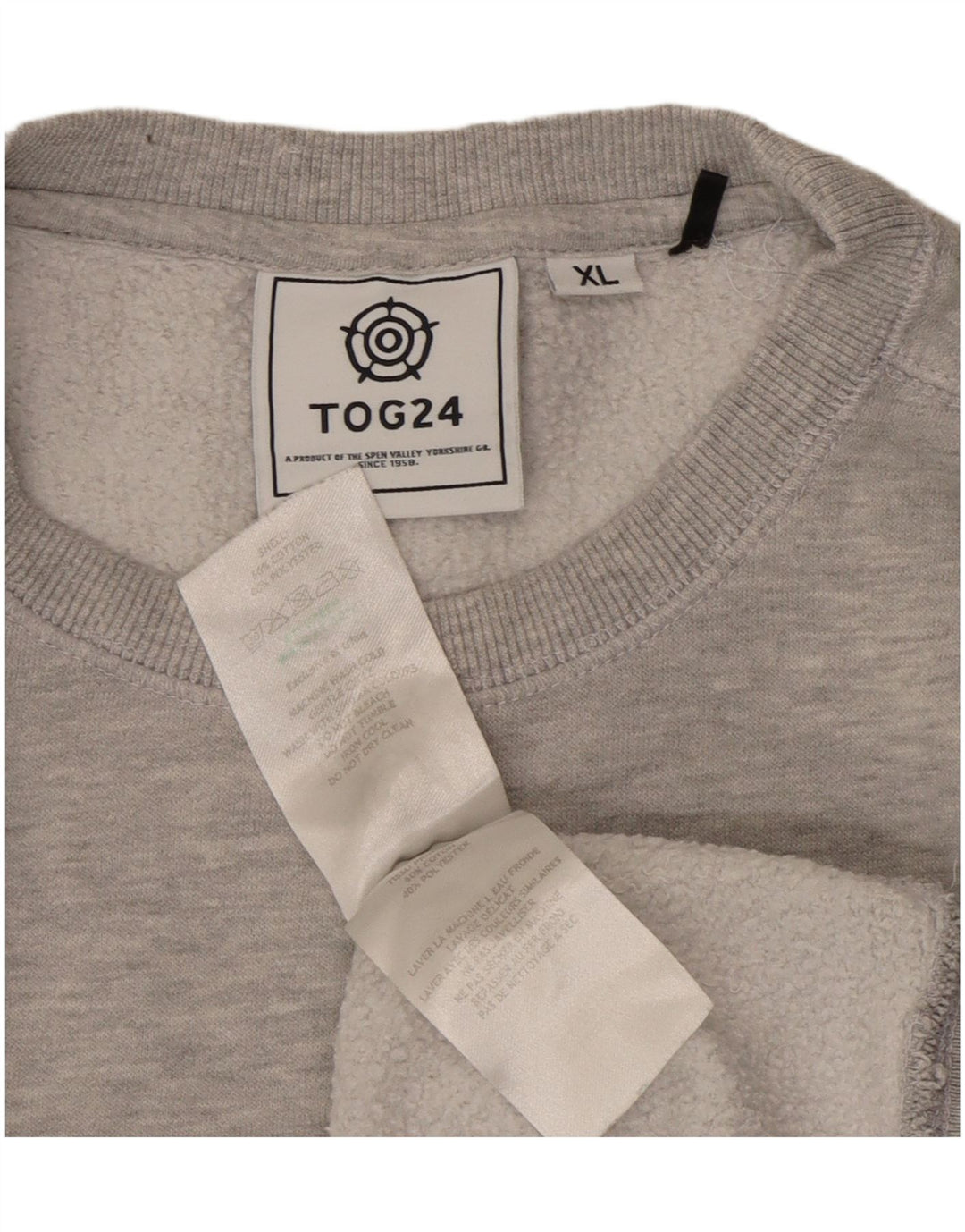 Męski sweter TOG 24 XL, szary, bawełniany