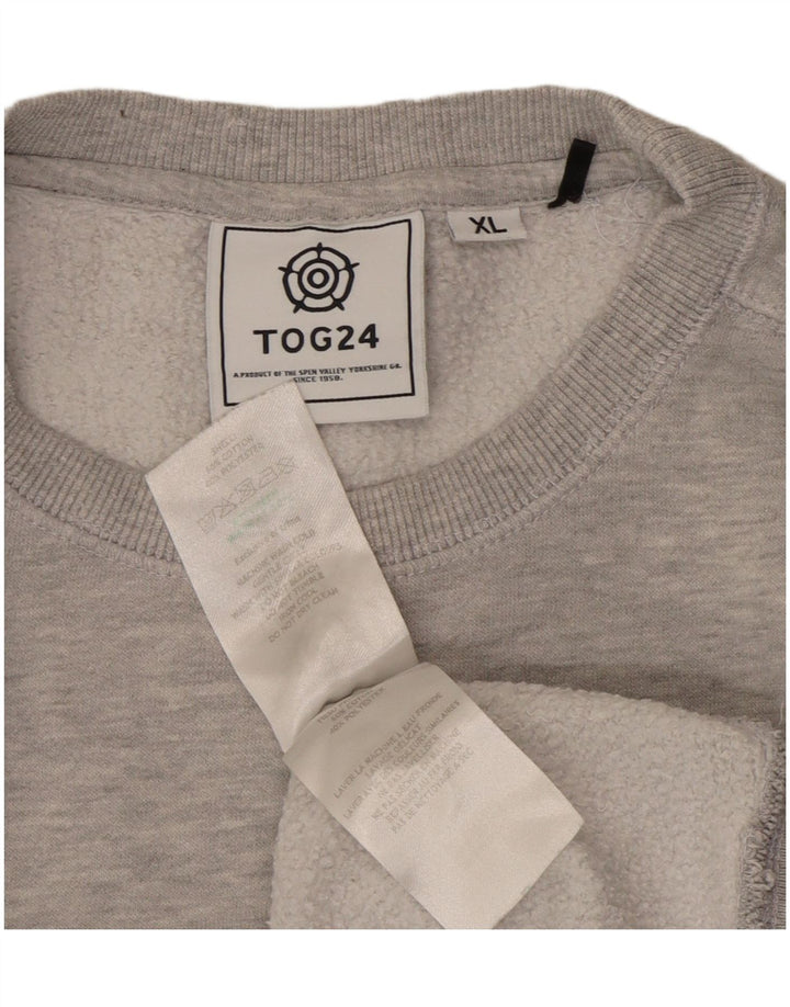 Męski sweter TOG 24 XL, szary, bawełniany