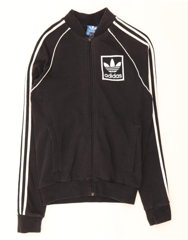 Adidas Męska bluza dresowa, mała, czarna, bawełniana