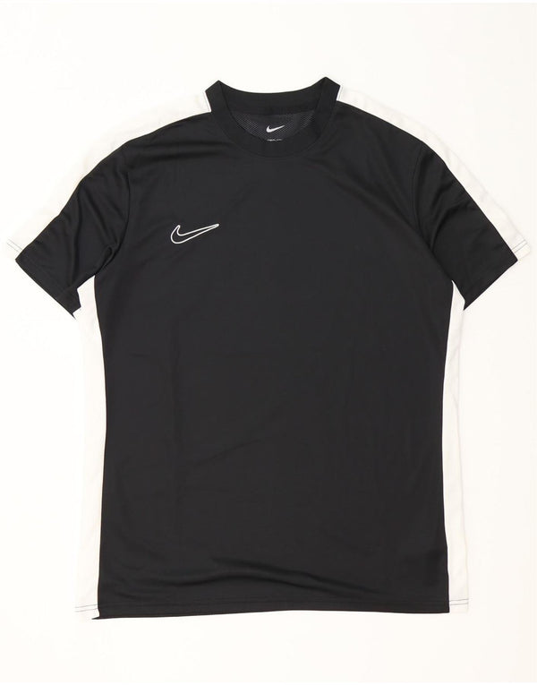 Męski T-shirt Nike Dri Fit Slim Fit Top XL Czarny poliester z blokami kolorów